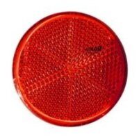 Rückstrahler Ø 57 mm rot