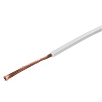 Kabel 1 x 0,75mm², weiss, 1 Rolle = 50 m