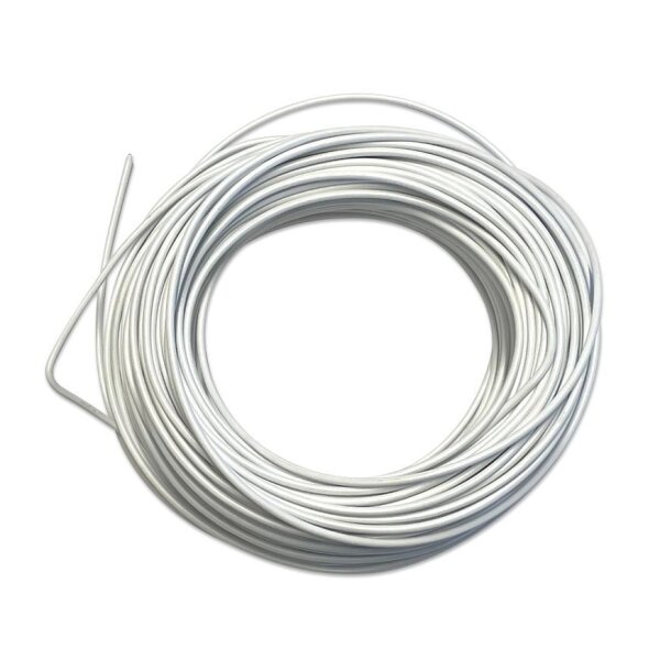 Kabel 1 x 1.0 mm weiss, 1 Rolle = 50 m