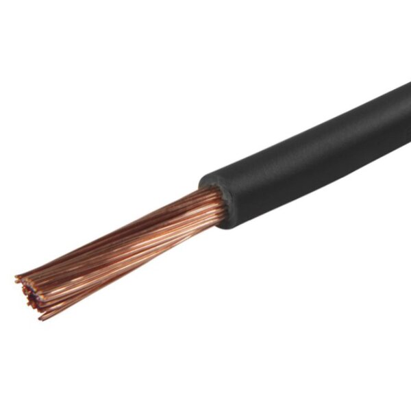 Kabel 1x6,0 schwarz, ID-FLY, 1 Rolle = 50 m