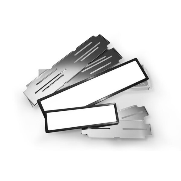 Nummernrahmen Set magnetisch, Kunststoff, schwarz