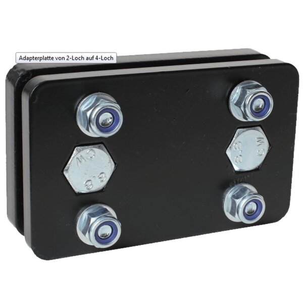 Adapterplatte 2-Loch auf 4-Loch