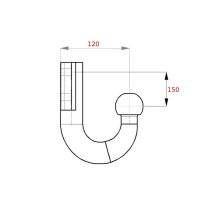 Flanschkugel LB 85x45, D17.2kN, S200kg