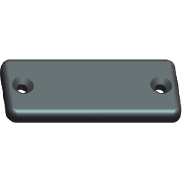 Gummi Auflage schwarz L 130 B 55 H 10mm