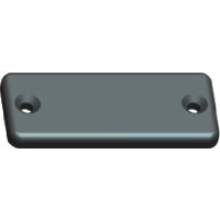 Gummi Auflage schwarz L 130 B 55 H 10mm