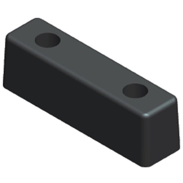 Gummi Rammpuff schwarz L 200 B 52 H 60mm