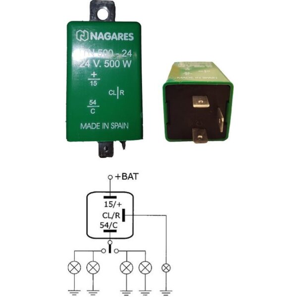 Blinkautomat, universal (2) 24V / 500 Watt