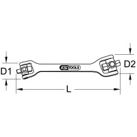 8 in 1 Oeldienst-Schlüssel, 270mm