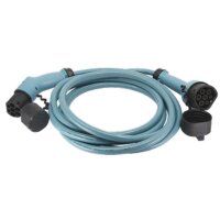 Ladekabel 32A, 22kW, 6mm², 5m, gerade, Typ 2- Typ 2