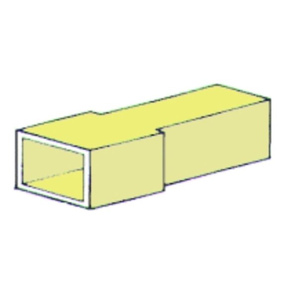 Steckgehäuse 1-pol. ohne Kabelschuhe