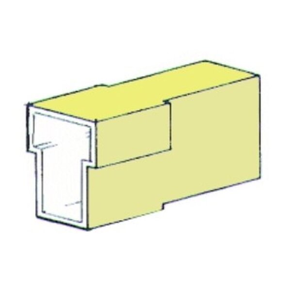 Steckgehäuse 2-pol ohne Kabelschuhe