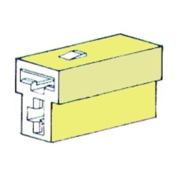 Steckgehäuse 2-pol ohne Kabelschuhe