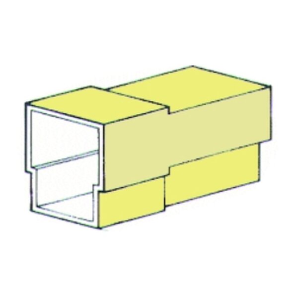 Steckgehäuse 3-pol  ohne Kabelschuhe