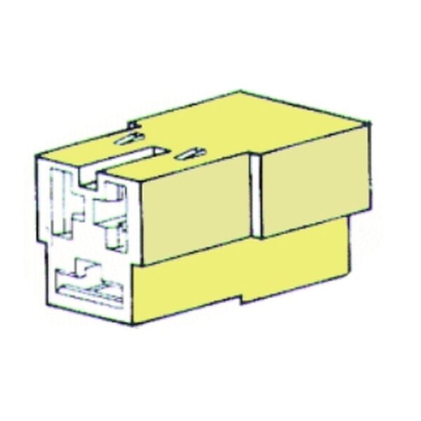 Steckgehäuse 3-pol ohne Kabelschuhe