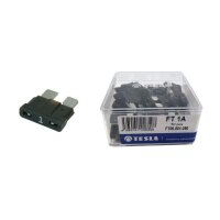 Flachstecksicherung ATO 001, schwarz, 1A, bis 32V