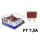 Flachstecksicherung ATO 007, braun, 7,5A, bis 32V