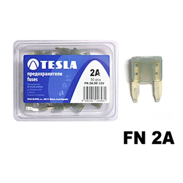 Flachstecksicherung Mini 002, grau, 2A, bis 32V