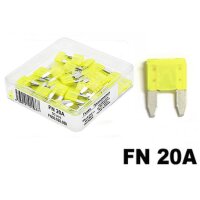 Flachstecksicherung Mini 020, gelb, 20A, bis 32V