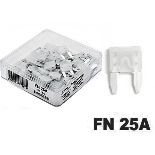Flachstecksicherung Mini 025, transparent 25A, bis 32V