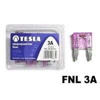 Flachstecksicherung Mini mit LED - Anzeige, lila, 3A