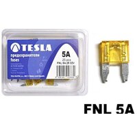 Flachstecksicherung Mini mit LED - Anzeige, gelb/braun, 5A