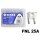 Flachstecksicherung Mini mit LED - Anzeige, weiss, 25A