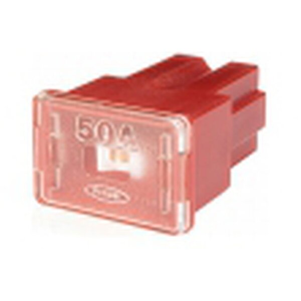 Sicherung, PAL- Female, rot, 50A, bis 32V