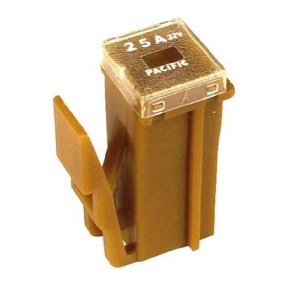 Sicherung PAL Locking Female slot (D), braun, 25A bis 32V