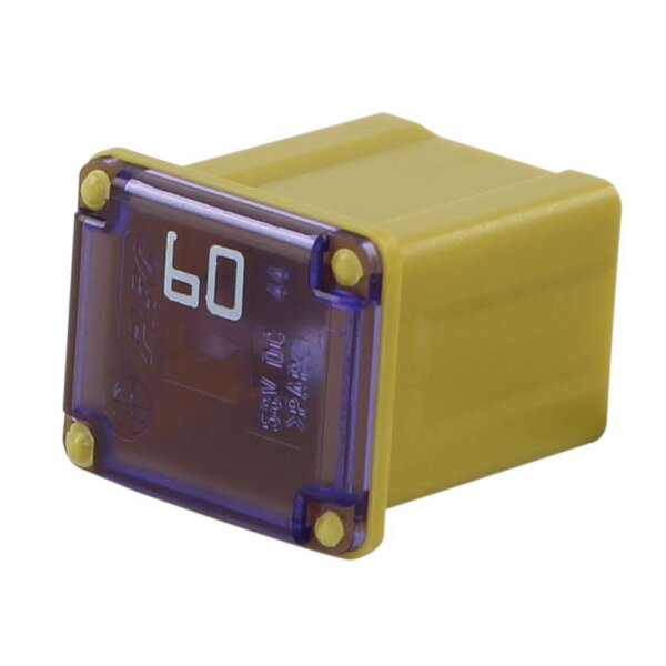 Sicherung J Case Low Profile, gelb, 60A, bis 58V