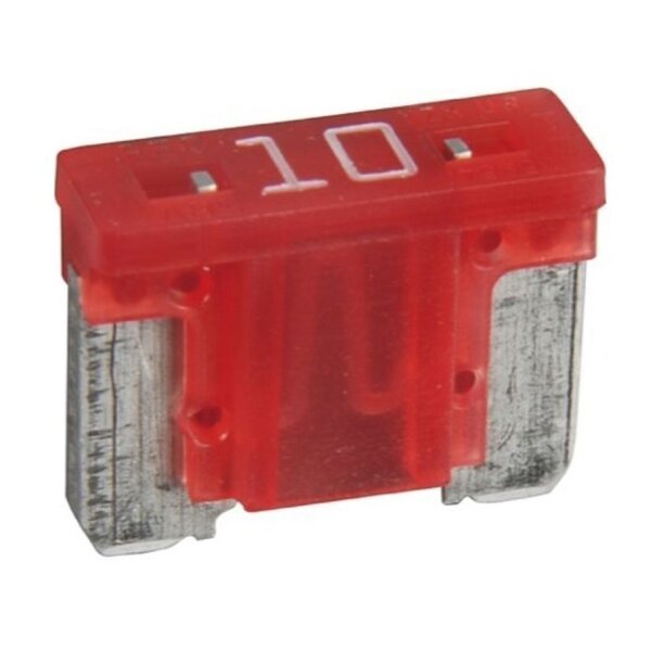 Flachstecks. LOW PROFILE Mini, 010, rot, 10A, bis 58V