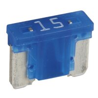 Flachstecks. LOW PROFILE Mini, 015, blau, 15A, bis 58V