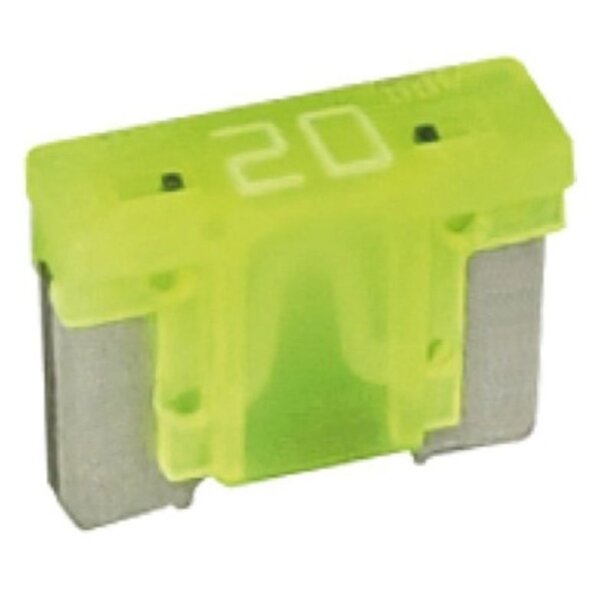 Flachstecks. LOW PROFILE Mini, 020, gelb, 02A, bis 58V