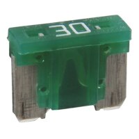 Flachstecks. LOW PROFILE Mini, 030, grün, 30A bis 58V