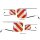 LED Markiertafeln Satz Rot /Weiss 12/24V Hinten