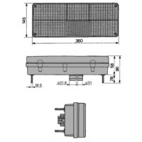 Schlussleuchte IVECO Eurotech, Turbo-Star, (2) 12-24V links