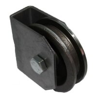 Seilrolle (Umlenkrolle) Ø60mm mit Anschweissbock