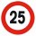 Folie selbstklebend 25 km/h
