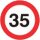 Folie selbstklebend 35 km/h