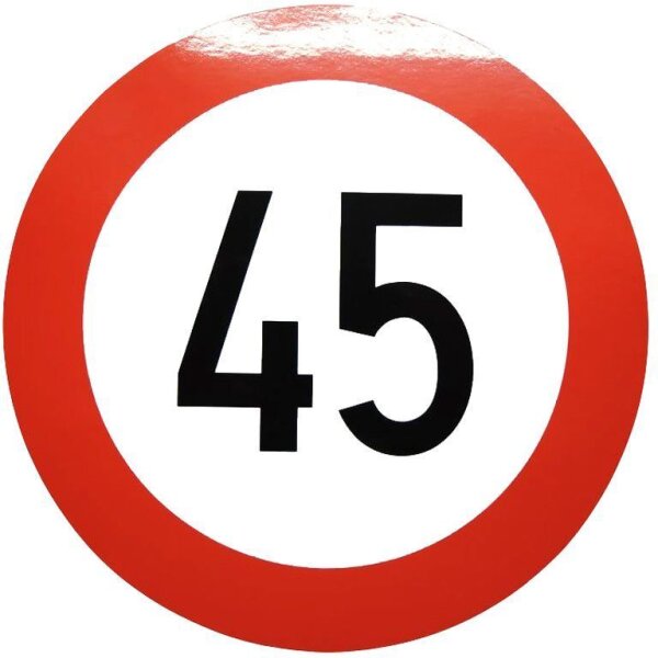 Folie selbstklebend 45 km/h