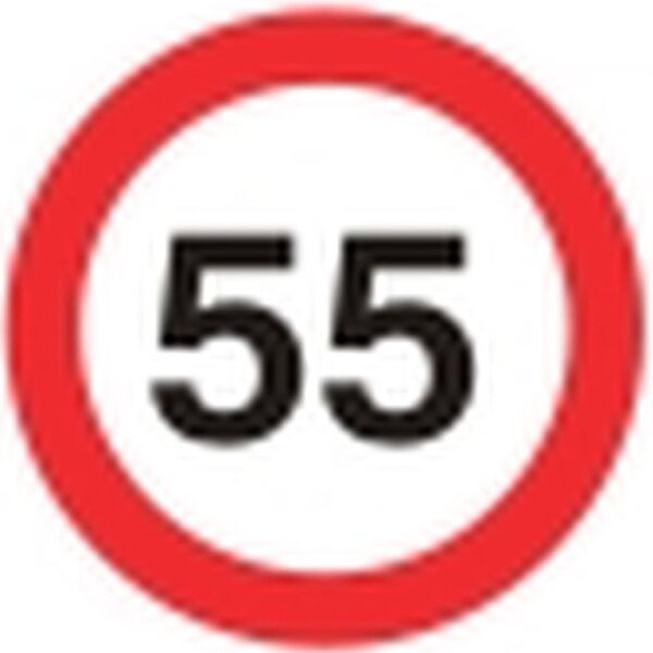 Folie selbstklebend 55 km/h