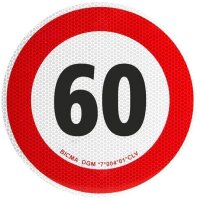 Folie selbstklebend 60 km/h voll reflektierend