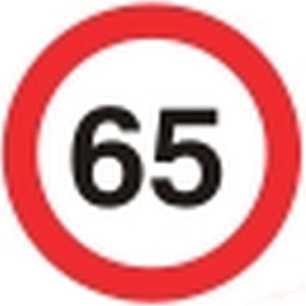 Folie selbstklebend 65 km/h