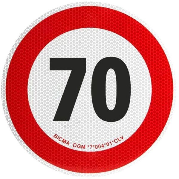 Folie selbstklebend 70 km/h voll reflektierend