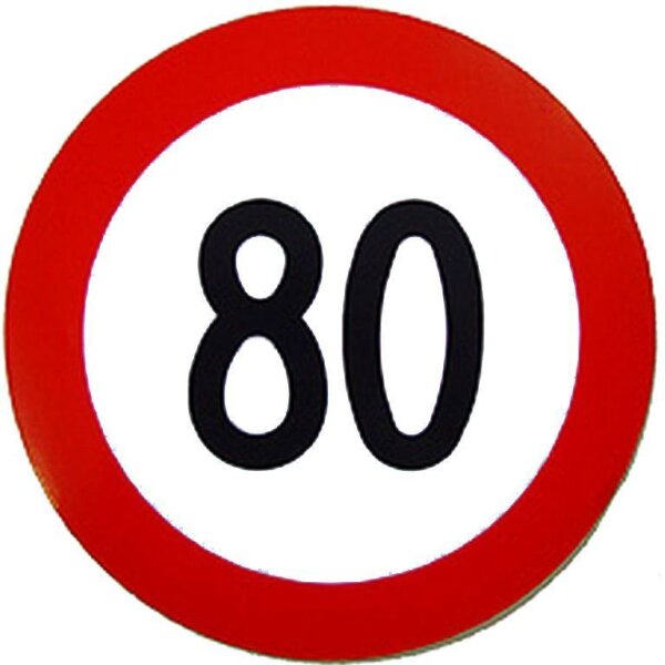 Folie selbstklebend 80 km/h