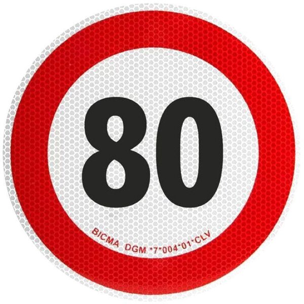 Folie selbstklebend 80 km/h voll reflektierend