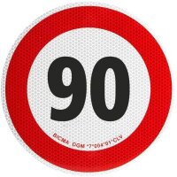 Folie selbstklebend 90 km/h voll reflektierend