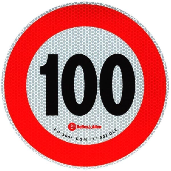 Folie selbstklebend 100 km/h voll reflektierend