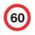 Folie 60 km/h  Ø 100mm