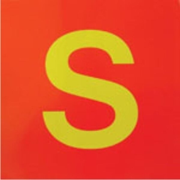 Selbstklebefolie" S- Schild für Gotthard “ 300 x 300mm