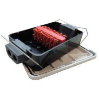 Verteilerdose Merit 8-pol mit Flachsteckeranschluss 6.3mm